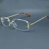 Vintage RIMLS CLEAR MEN CARTER FRUUR VOOR HET VULLENDE PRCRESS MANIER GLAS DAMES LUXE EYEWAR FRAME