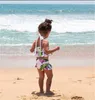 Enfant enfant enfant bébé fille bikinis flamanto tankini maillot de bain maillot de bain maillot de bain bikini se couche de bain ly167