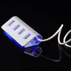 USB2.0 Four Port USB Hub Laptop High Speed Expander Splitter Aluminum Hub Adapter Tablet 4 Port1