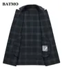 BATMO arrivée haute qualité 80 laine trench à carreaux vestes pour hommes plus la taille M LB LJ201110
