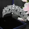 Teardrop 3a Zircon Princess Crown Wedding Tiara Headband Bridal Аксессуары для волос Ювелирные изделия Tiaras и Crowns Diademe WIGO1424