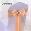 280*16cm Elegant Chair Cover Sashes 19 Colors Spandex Chair Cover Bands Chair for Home Party Wedding Decoration Accessories Seat Covers