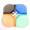 Silicon Face Masks Box Portable Flat Type Food-grade Silicone Mask Case Antidust Moisture-Proof Face Masks Storage Bag