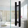 24 Inches Modern Round Bar Ladder Pull Handle Stainless Steel Sliding Barn Door Handle For 812mm Glass Or 4045mm Wood Door 201013229899