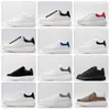 2022 Designer White Black Shoes Classic Suede Velvet Leather Womens Flats Platform Oversized Sneaker Mens Espadrille Flat Sole Sneakers sdsgvd