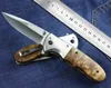 1 stks Nieuwe DA72 Pocket Folding Blade Mes Camping Mes 5Cr13Mov Satijnen Blade Wood + Steel Handle Survival Messen