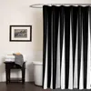 Modern poliéster chuveiro cortinas preto branco listrado impresso tecido impermeável para casa de banho Eco-friendly home hotel fornecimento y200108