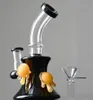 7.1inchs Heady Dab Rigs Hookahs Water Bongs Recycler Dab Rigs Glass Oil Burner Pipe Oil Waterpipe Shisha With 14mm Bowl