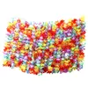 50 x Colliers de fleurs hawaïennes tropicales par - Grands lots de colliers - Costume floral Hawai Accessoires parfaits pour le thème Birthda1