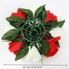 26cm fleur artificielle boule tissu plastique simulation fleur pièce maîtresse pour décor de mariage route plomb table bouquet de fleurs bricolage Y200903