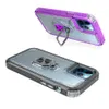 3 in 1 Shockproof Armor iPhone 12 미니 12 Pro Max Clear Crystal Cover 손가락 링 킥 스테이 케이스