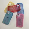 Glitter Bling Telefon Väska till iPhone 12 Mini 12 Pro 12 Pro Max 11 11 Pro TPU PC Back Cover Shell Oppbag