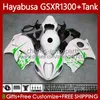 Kit per il corpo per Suzuki Hayabusa GSXR 1300cc 1300 CC 2002 2003 2004 2005 2006 2007 74NO.142 GSX-R1300 GSX R1300 White Green GSXR-1300 96-07 GSXR1300 96 97 98 99 00 01 Fairs