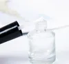 Flaconi per smalto vuoti da 15 ml, colore nero gelo, contenitori per fiale, flaconi per campioni con tappo a pennello SN4373