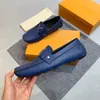 Luxe heren rijschoenen met superster Flats sneakers Mode metalen knop Erwten en klassieke schoenen Effen kleur Met doos