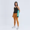 L-129 Sleeveless yoga Vest T-Shirt Solid Colors Women Fashion Outdoor Yoga Tanks Sports Running Gym Tops Clothes