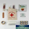 10st Hangover Kit Bags First Aid Bröllop Favor Holder Bag Event Party levererar Rustikt linne