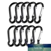 10pcs Aluminum Snap Hook Carabiner D-ring Key Chain Clip Keychain Hiking Camp