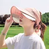 Sun Hats для женщин УФ-защита Защита Визуализация Бейсболка Летние Топлесс Пляж Шляпа Велоспорт Рыбалка Солнцезащитные Клапаны с Elastic G220301