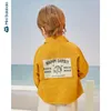 Mini bababala erkek ceket 2020 bahar yeni gevşek yaka çocukları rahat ceket t200502