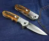 Специальное предложение DA72 карманный складной лезвий нож для кемпинга нож для кемпинга 5CR13MOV атласная лезвие древесины + стальные ручки выживания ножи