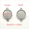 100pcs two-sided Cabochon base 12mm Inner Size Connector Charms Pendants For Jewelry Making Bracelet Necklace Earrings 21*15mm DH0847