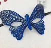 Masques de fête d'Halloween papillon coloré danse amusant demi-visage avec les yeux bandés Anniversaire de mariage disponible Masque du jour du poisson d'avril