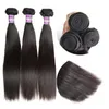 10~24 Inch Straight Synthetic Hair Extensions Weft Bundles Black Color Simulation Human Hair High Temperature Fiber Wefts FL-003