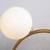 Nordic Eclipse Wall Lights Frosted Glass Lampshade Contemporary Minimalist Hotel Lobby Bedside Aisle Copper Home Sconces Lamp G4 led lamp