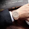 Bling Elmas Buzlu Out İzle Erkekler Altın Paslanmaz Çelik Hip Hop Erkek Saatler Üst Marka Lüks Saat Relogio Masculino Reloj Hombre B1205