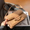 Vintage Kare Scrub Crossbody Çanta Moda Mat PU Deri kadın Tasarımcı Çanta Kilit Omuz Messenger Çanta Kadınlar için 2020 Q1206