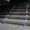 Солнечные колоду Огни 6-светодиодные дороги легкие алюминиевые водонепроницаемые наружные пути дороги лестницы ступенчатой ​​лампой для дорожки сад патио двора Decoratio