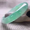 Myanmar Round Bracelet Natural Jade Ice Jade bangle Small Jewelry Light Green Fashion Accessories Lucky Stone Gift for Mother X220216