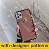 Fashion Designer Phone Cases For iPhone 14 Pro Max 13 14 plus 12 XR XS XSMax case PU leather shell Samsung Galaxy S20 S20U S20P NOTE 10 20U With lanyard