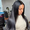 Modern Show T Part Mänsklig hår spets fram peruker för svarta kvinnor Brizilian Hair Wig 13x6x1 HD Transparent Lace Frontal