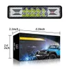 16 LED Barra luminosa da lavoro 12V-24V 48W 6000K 4800LM Car Truck Off-Road ATV SUV Strobe Flash Lampada da lavoro