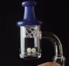 Fumar quartzo banger unha com vidro girando carboidratos CAP pérolas 10mm 14mm 18mm 45/90 para plataformas de tubos de água de vidro