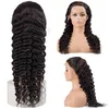 30 pouces Indien Raw Line 40 pouces cheveux humains bouclés 180 densité 13x6 WIG avant en dentelle à onde profonde241S3938137