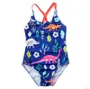 Bebek Kız Tek Parça Mayo Ruffles Mayo Sevimli Plaj Spor Yüzme Backless Yaz Mayo 2-7 Yıl