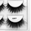 Mink Hair 3D Eyelash Natural Thick False Eyelashes 5 Pairs Supply Wholesale G801