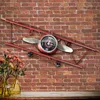 Criativo Europeu Retro Aeronave Relógio Sala de Jantar Parede Decorativa Avião Minimalista Pendurado Digital Y2004079232309