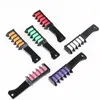 Portable Temporary Hair Chalk Color Comb 6 color/set Cosplay Washable Hair Color Comb for Party Makeup
