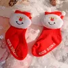 2Pairs/lot Xmas Baby Sock Boys Girls Cotton Cartoon Cute Santa Tree Deer Socks Infant Toddler Kids Christmas Soft Socks Baby 0-4T M3125