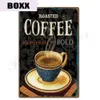 2021 Coffee Tin Sign Vintage Metal Sign Plaque Cooktail Wall Decor for Shop Kitchen Coffee Bar Room Cafe Retro Metal Posters Fer Peinture