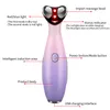 Mini Eyes Care Massager RF Beauty Instrument EMS Eye Bags Reduce Vibration Massage Machine LED Photon Heating Tools