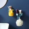 Toothbrush Holder Wall Mounted Easy Install DurableKids Family Set Electric Toothbrush Holder for Bathroom Storage Organizer rack