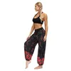Pantalones para mujer casual harem suelto rojo cereza anti mosquito al aire libre fitness yoga salón florers
