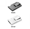 Metal Mini Money Clip Credit Card ID Holder With RFID Anti-chief Wallet Men Brand Fashion Black White Retail Supplies 2022