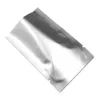 Busta in lamina di Mylar con apertura superiore termosaldabile Sacchetti di stoccaggio sottovuoto in alluminio opaco argento per alimenti secchi per snack in polvere di biscotti 201021