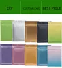 Matt color Resealable Zip Mylar Bag Food Storage Aluminum Foil Bags plastic Smell Proof pouch in stock